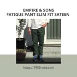 EMPIRE & SONS FATIGUE PANT SLIM FIT SATEEN